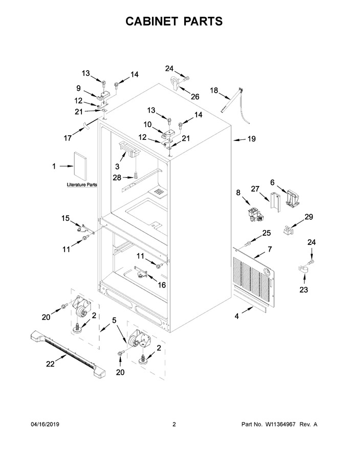 Diagram for WRFA35SWHN01