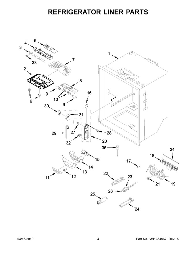 Diagram for WRFA35SWHN01