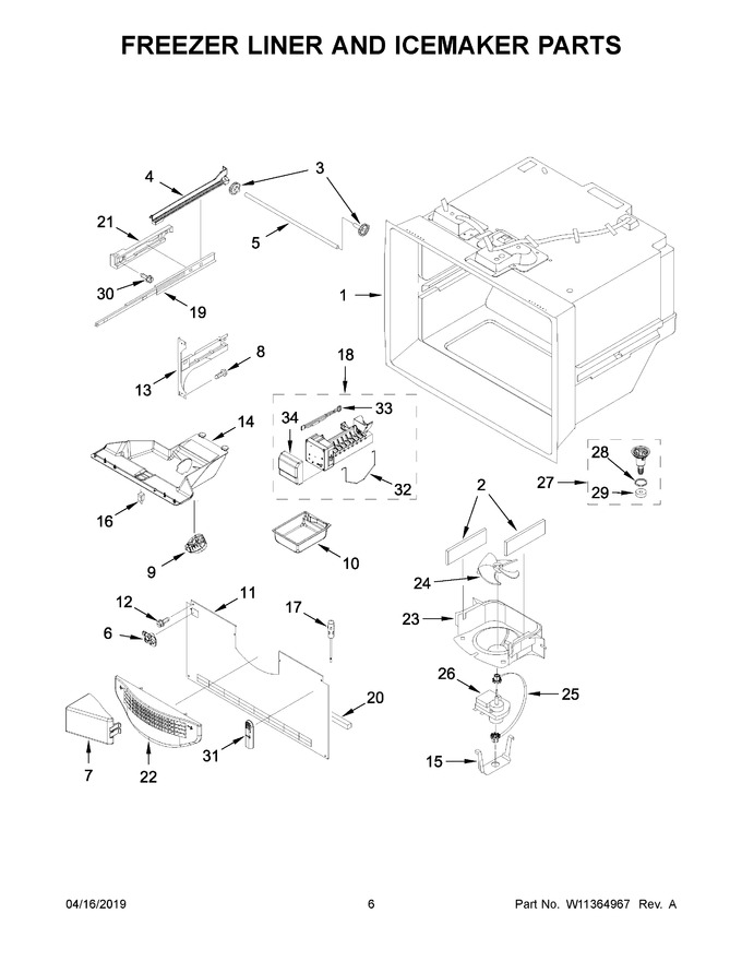 Diagram for WRFA35SWHN01