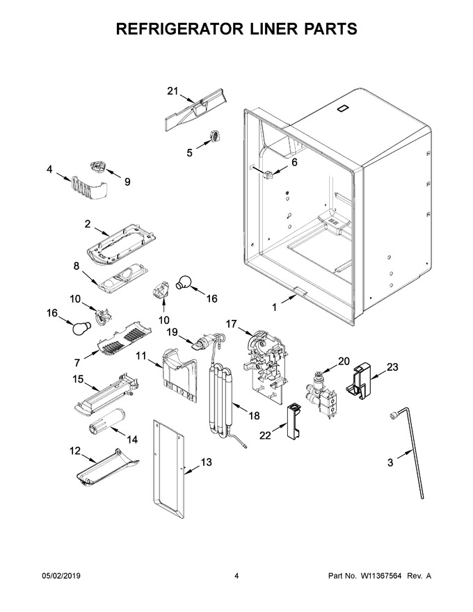 Diagram for WRF550CDHZ02