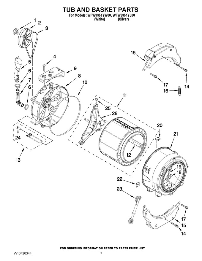 Diagram for WFW9351YW00