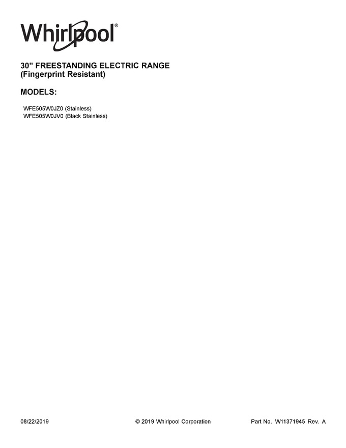 Diagram for WFE505W0JV0