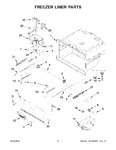 Diagram for 04 - Freezer Liner Parts