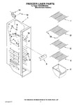 Diagram for 04 - Freezer Liner Parts