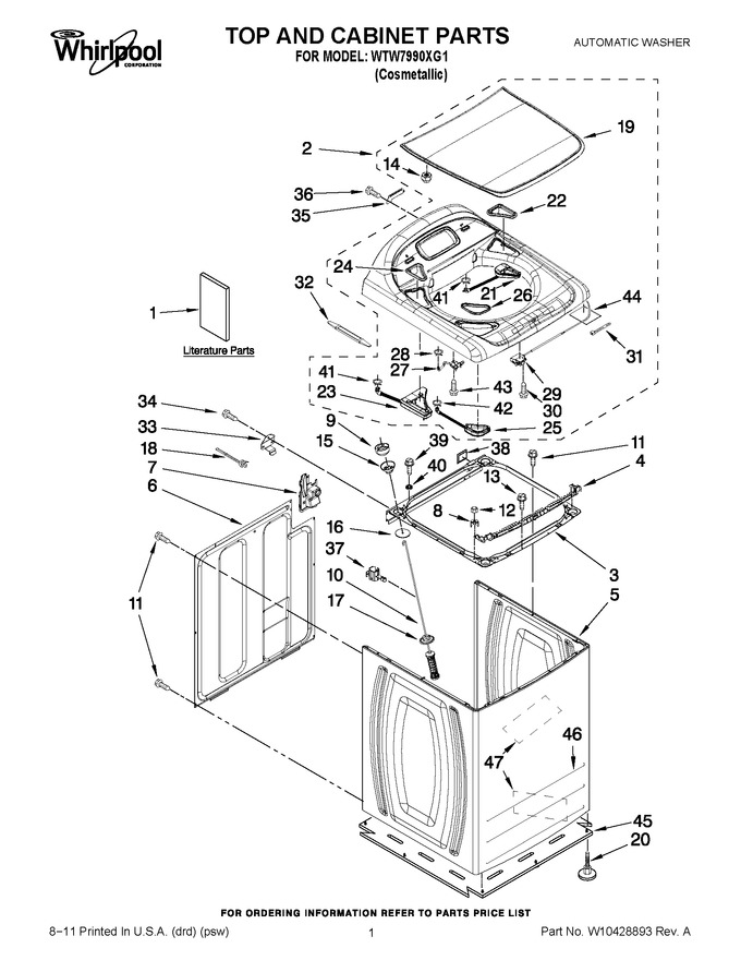 Diagram for WTW7990XG1