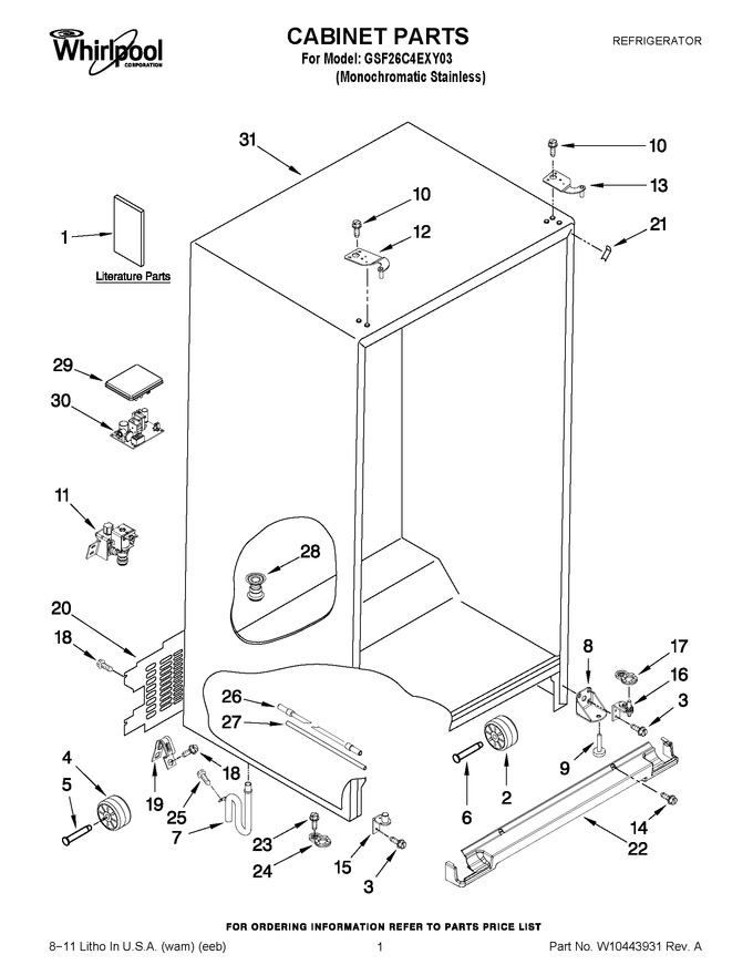 Diagram for GSF26C4EXY03