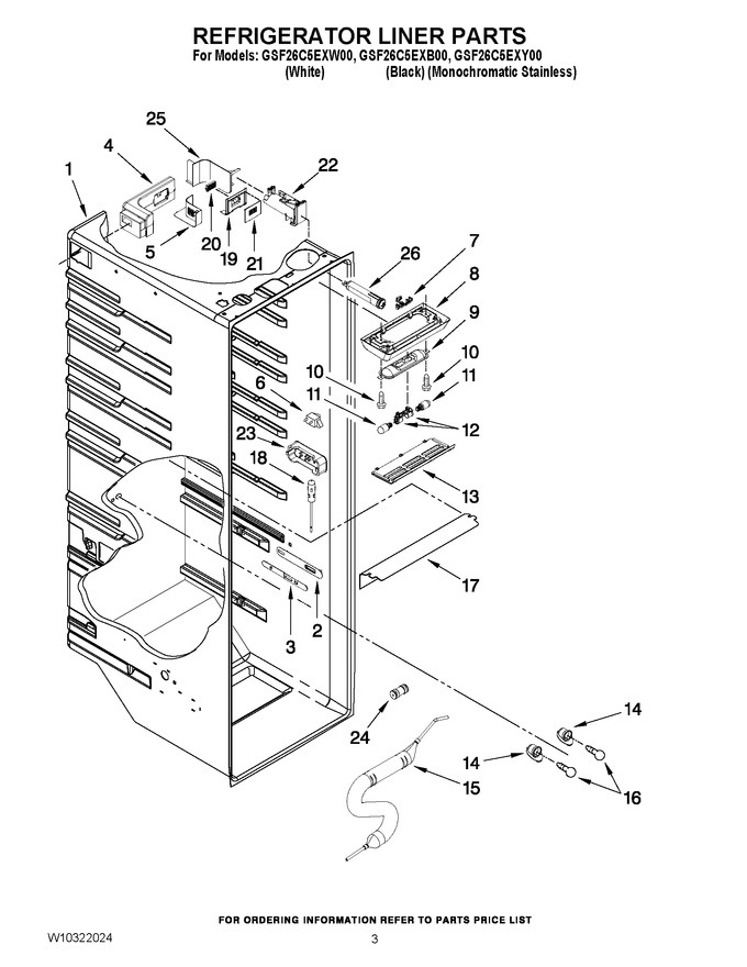 Diagram for GSF26C5EXY00