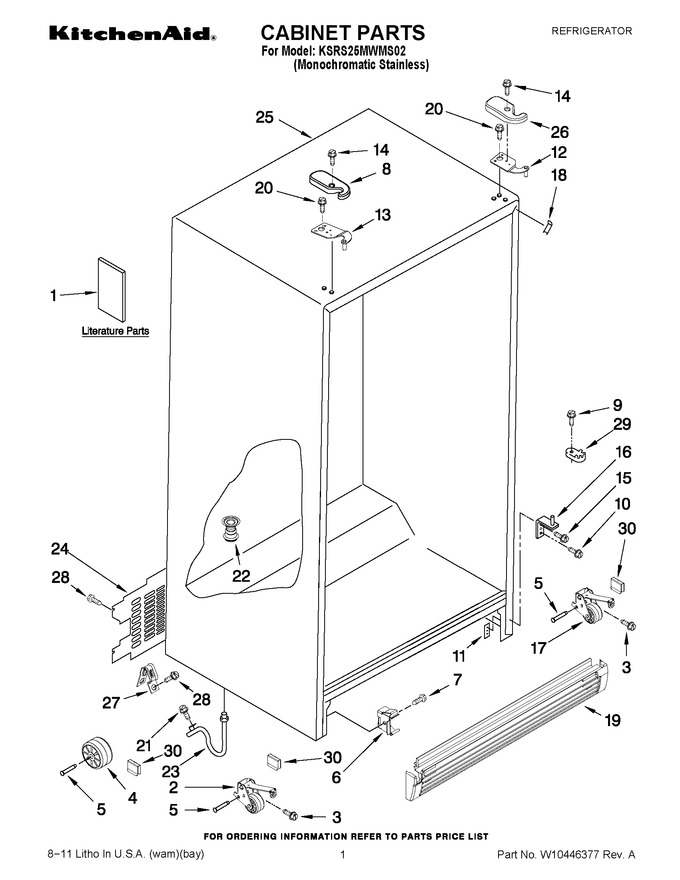 Diagram for KSRS25MWMS02