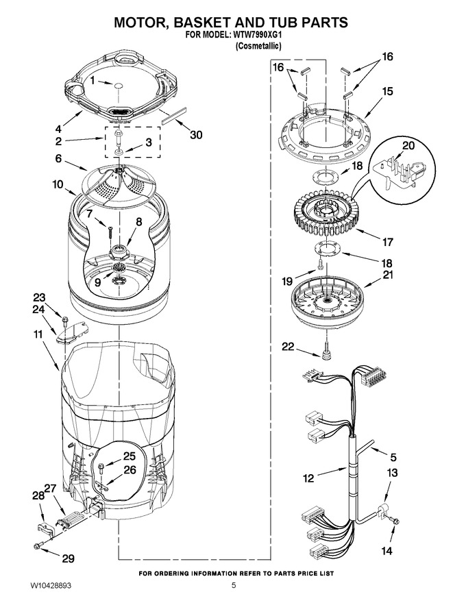 Diagram for WTW7990XG1