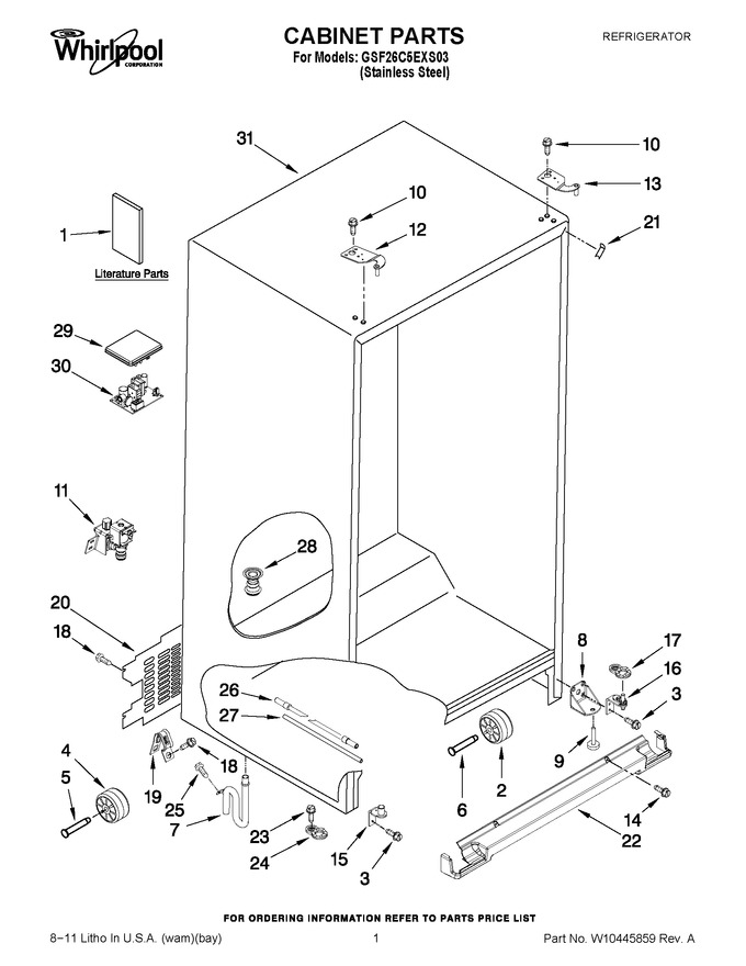 Diagram for GSF26C5EXS03