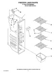 Diagram for 04 - Freezer Liner Parts