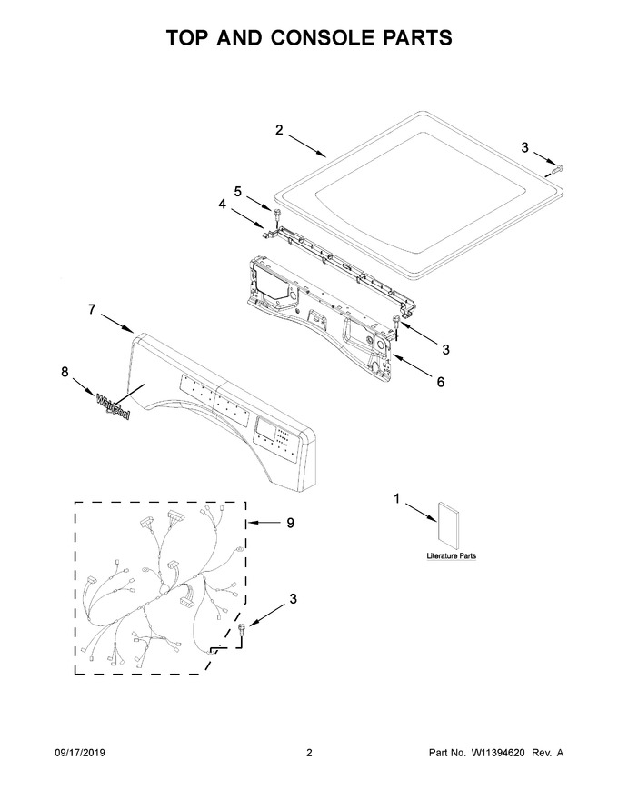 Diagram for WGD9620HBK1