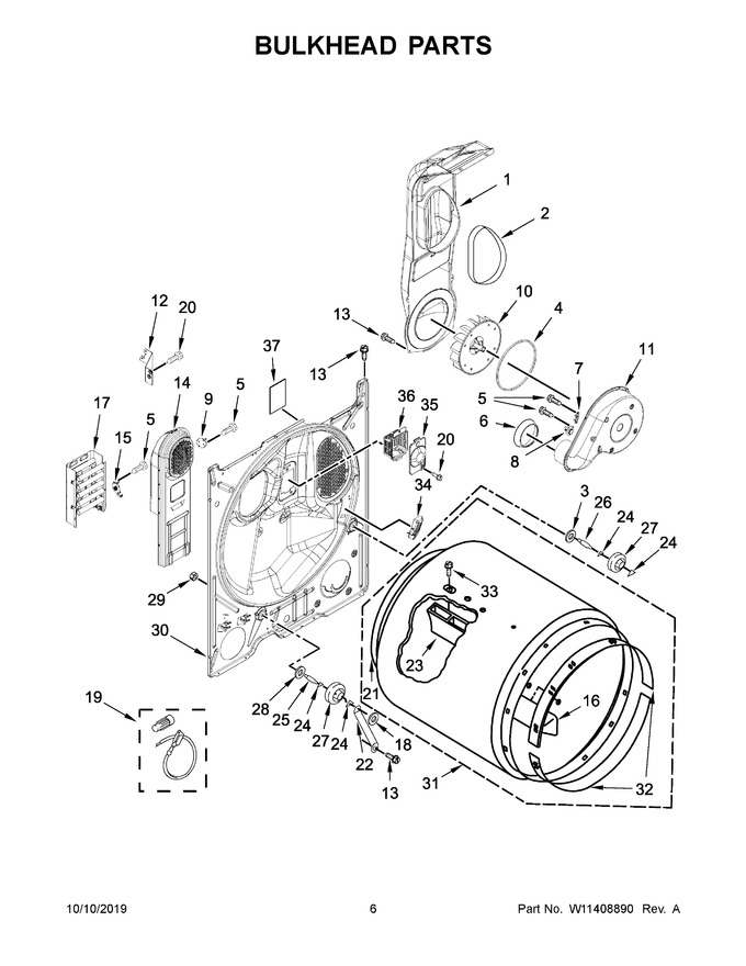 Diagram for 4KWED5600JW0