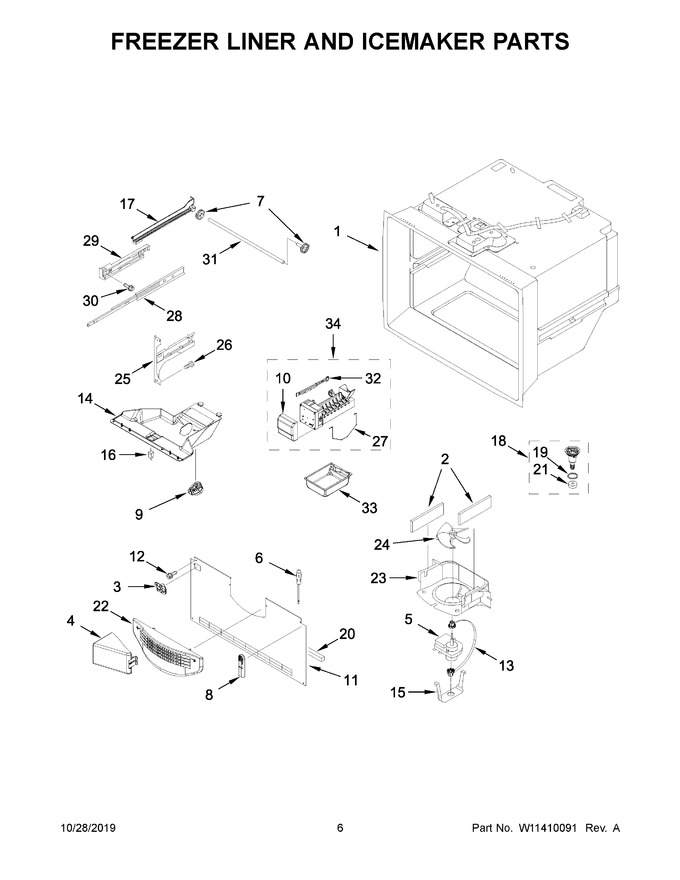 Diagram for WRF535SWHZ03