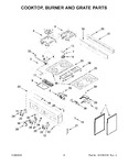 Diagram for 03 - Cooktop, Burner And Grate Parts