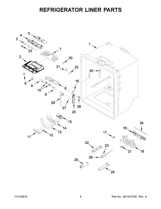 Diagram for WRFA35SWHZ03