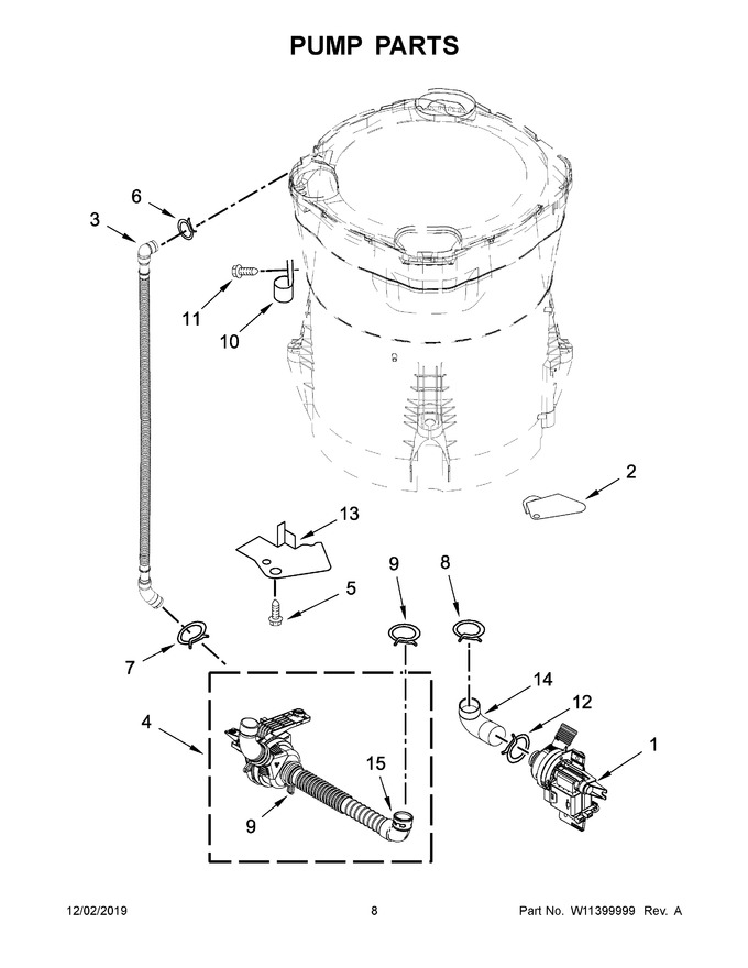 Diagram for WTW8500DW6