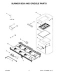 Diagram for 02 - Burner Box And Griddle Parts