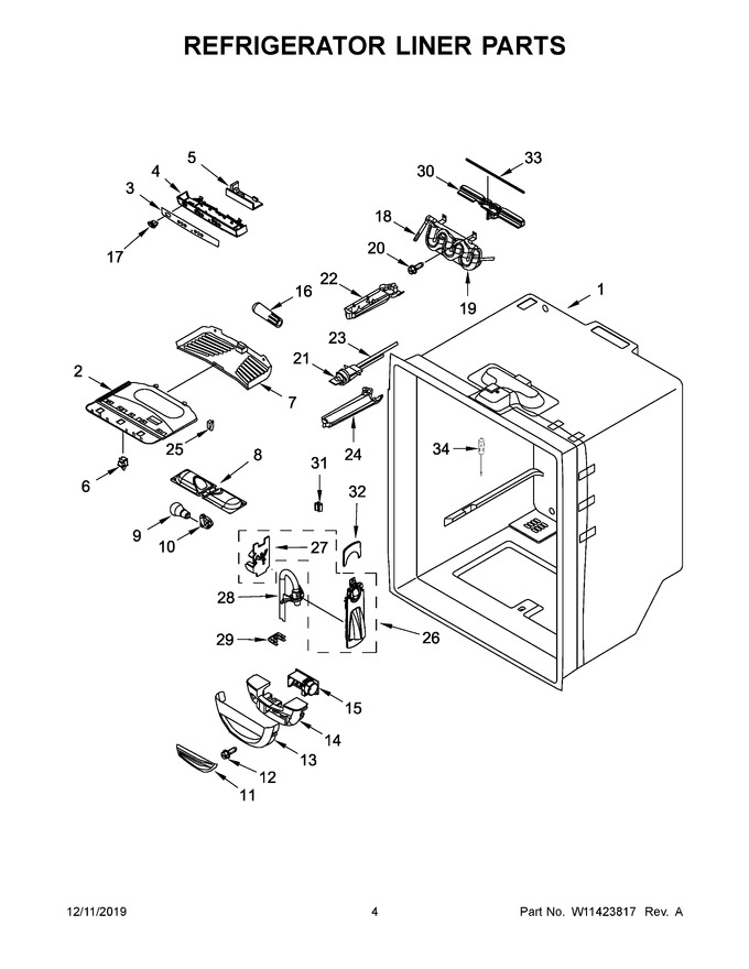 Diagram for WRF535SWHZ04