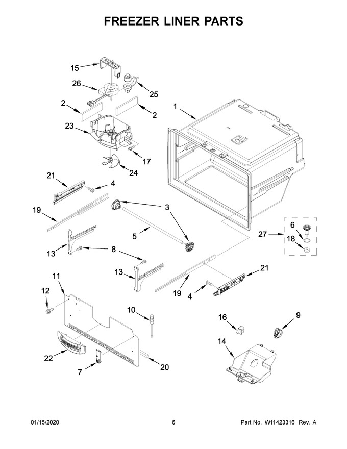 Diagram for WRX735SDHB02