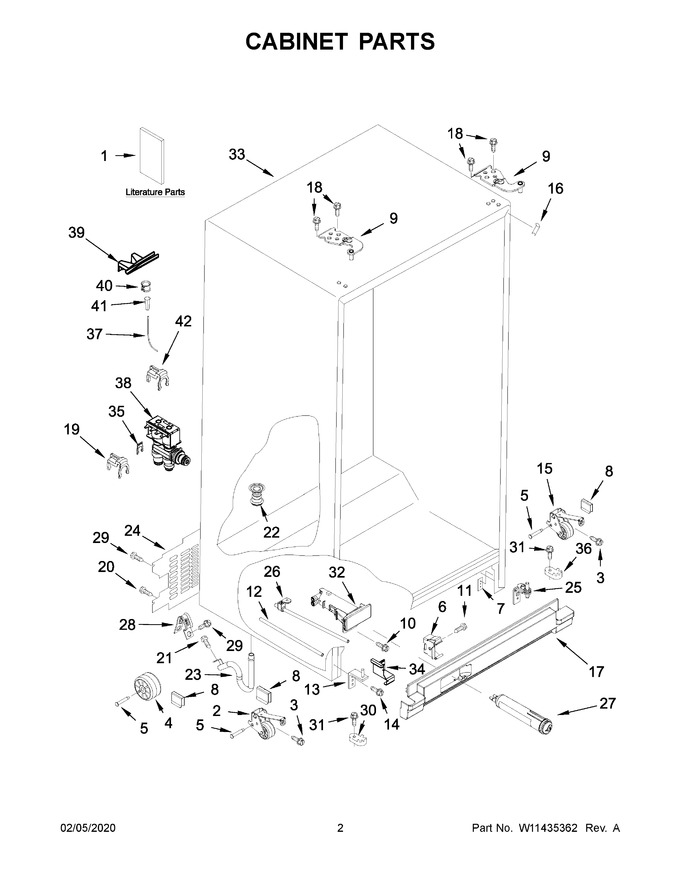 Diagram for WRS325SDHW04