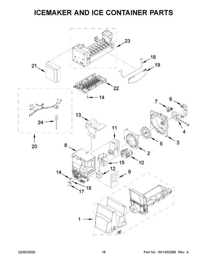 Diagram for WRF555SDHV03