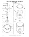 Diagram for 05 - Agitator, Basket And Tub Parts