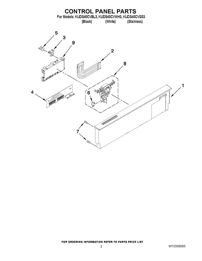 Diagram for KUDS40CVWH3