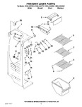 Diagram for 04 - Freezer Liner Parts