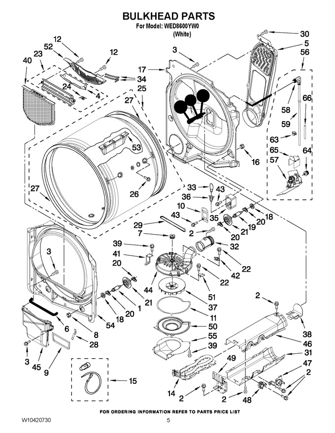 Diagram for WED8600YW0