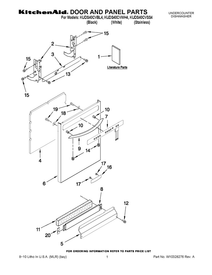 Diagram for KUDS40CVBL4