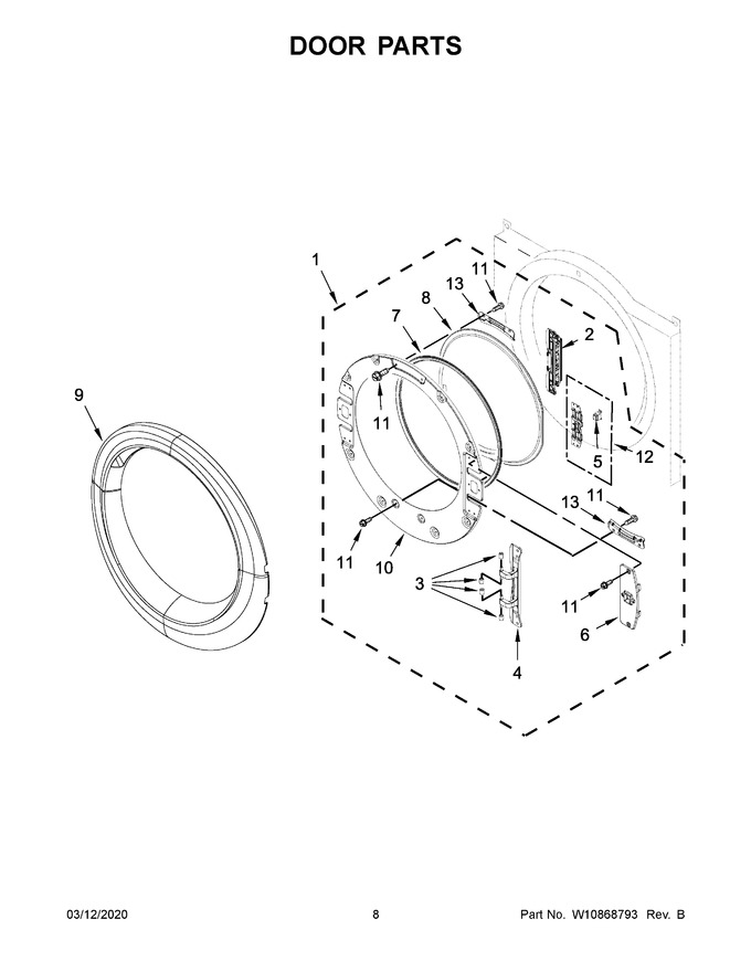 Diagram for WGD75HEFW0