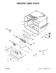 Diagram for 04 - Freezer Liner Parts