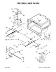 Diagram for 04 - Freezer Liner Parts