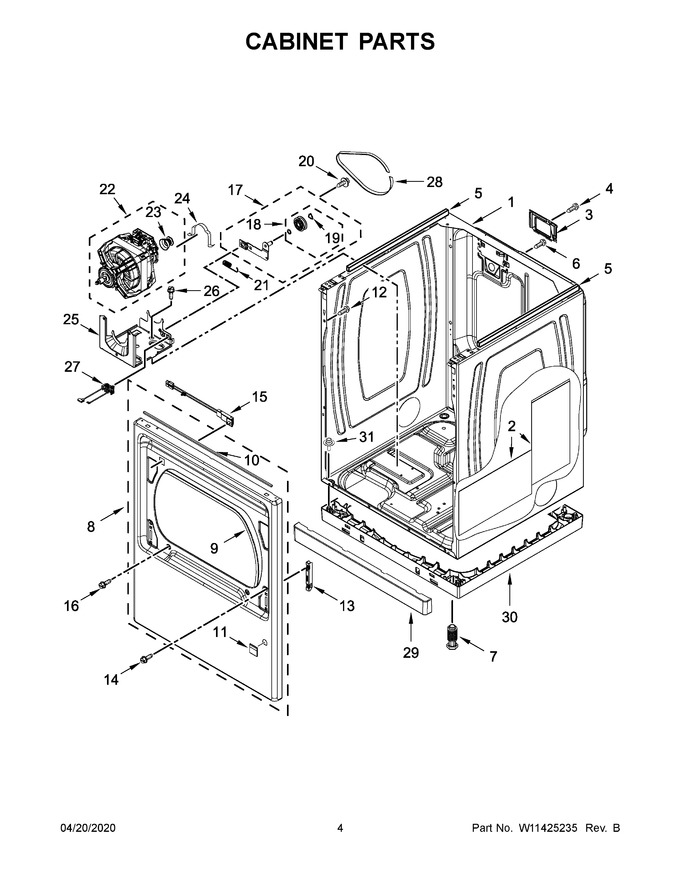 Diagram for WED7120HW0