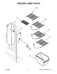 Diagram for 05 - Freezer Liner Parts