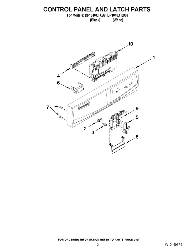 Diagram for DP1040XTXB6