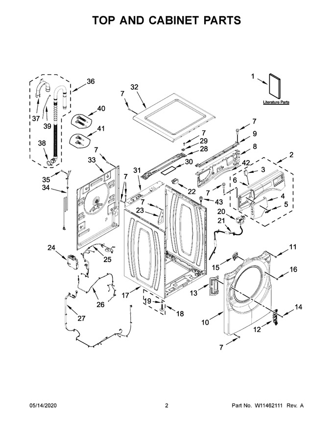 Diagram for WFW5620HW2