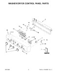 Diagram for 02 - Washer/dryer Control Panel Parts