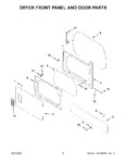 Diagram for 03 - Dryer Front Panel And Door Parts