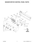 Diagram for 02 - Washer/dryer Control Panel Parts