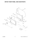 Diagram for 03 - Dryer Front Panel And Door Parts