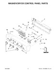 Diagram for 02 - Washer/dryer Control Panel Parts