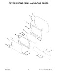 Diagram for 03 - Dryer Front Panel And Door Parts