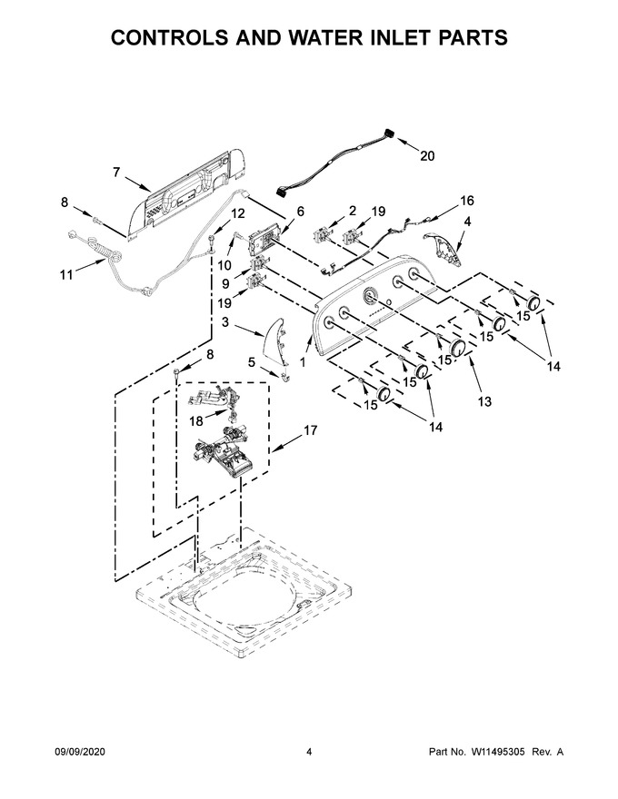 Diagram for WTW4955HW2