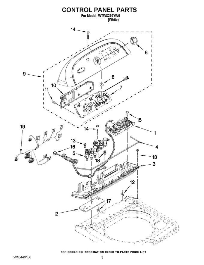 Diagram for WTW8240YW0