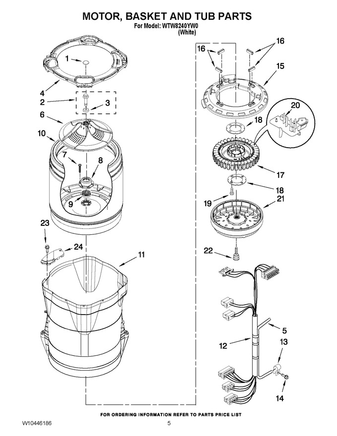 Diagram for WTW8240YW0