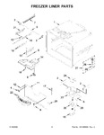 Diagram for 04 - Freezer Liner Parts