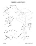 Diagram for 04 - Freezer Liner Parts