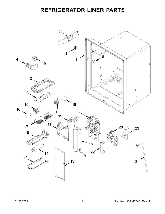 Diagram for WRF550CDHZ04